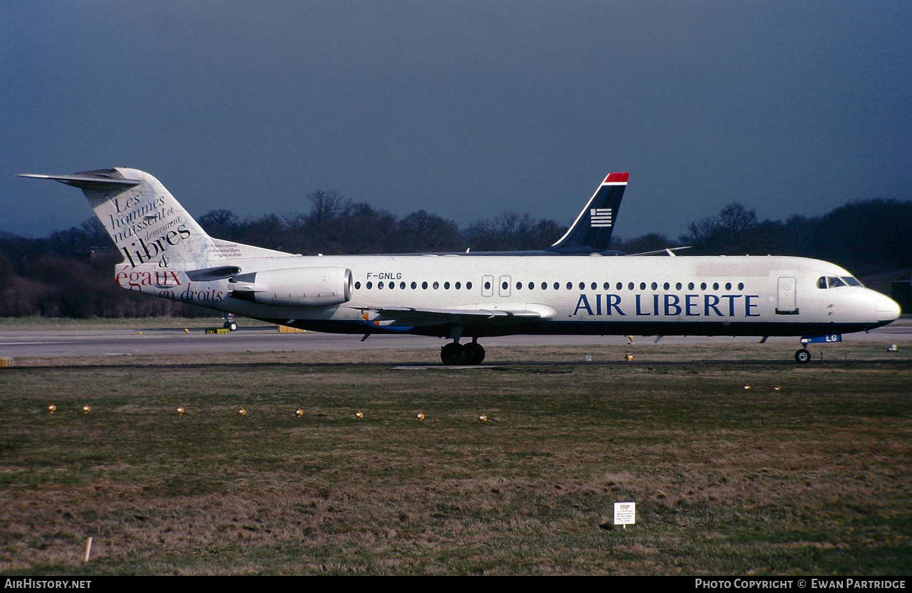Aircraft Photo of F-GNLG | Fokker 100 (F28-0100) | Air Liberté | AirHistory.net #503061