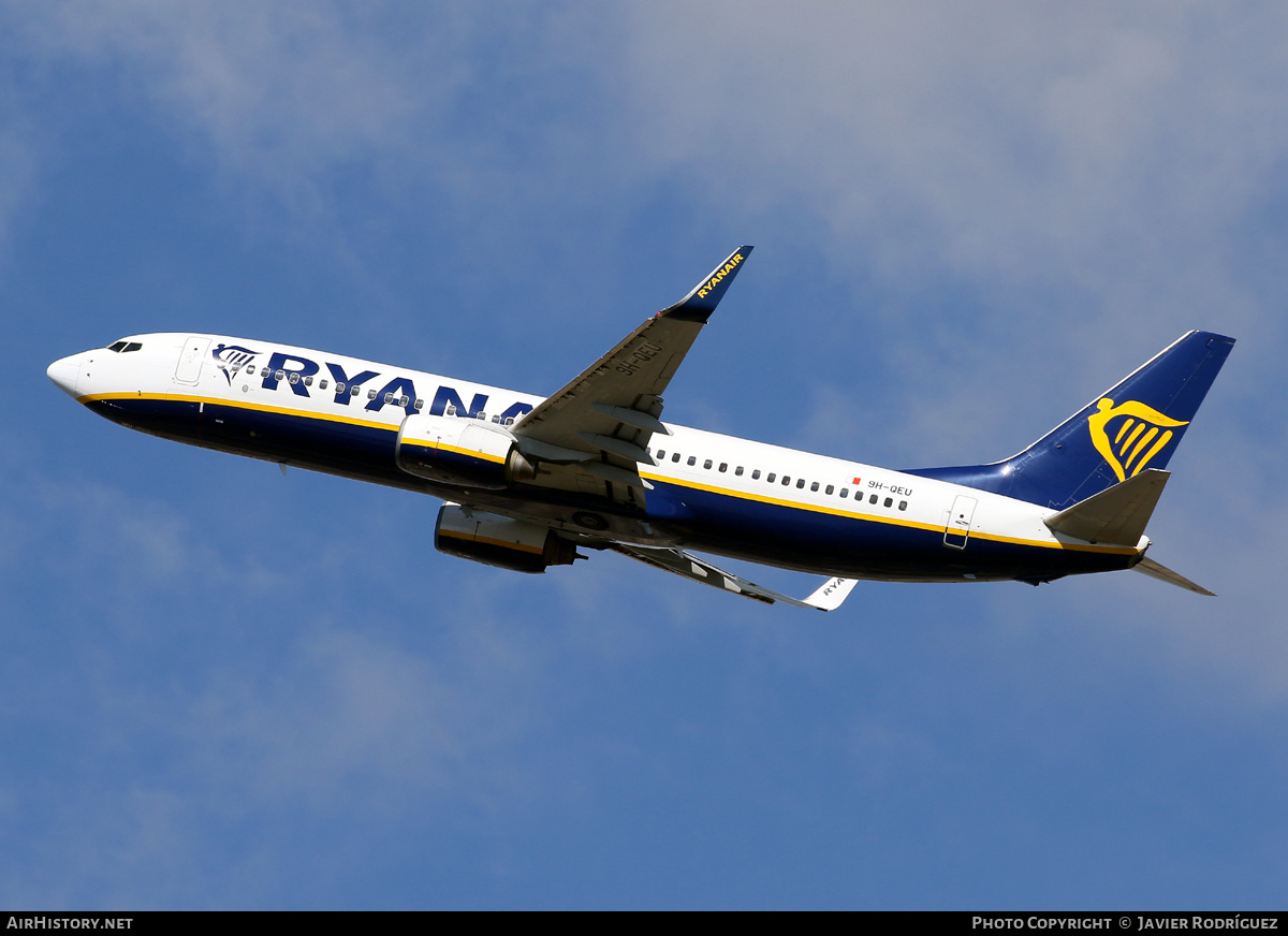 Aircraft Photo of 9H-QEU | Boeing 737-8AS | Ryanair | AirHistory.net #503184