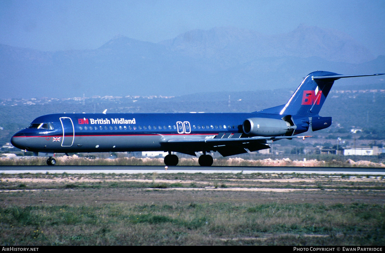 Aircraft Photo of G-BVJD | Fokker 100 (F28-0100) | British Midland Airways - BMA | AirHistory.net #503188