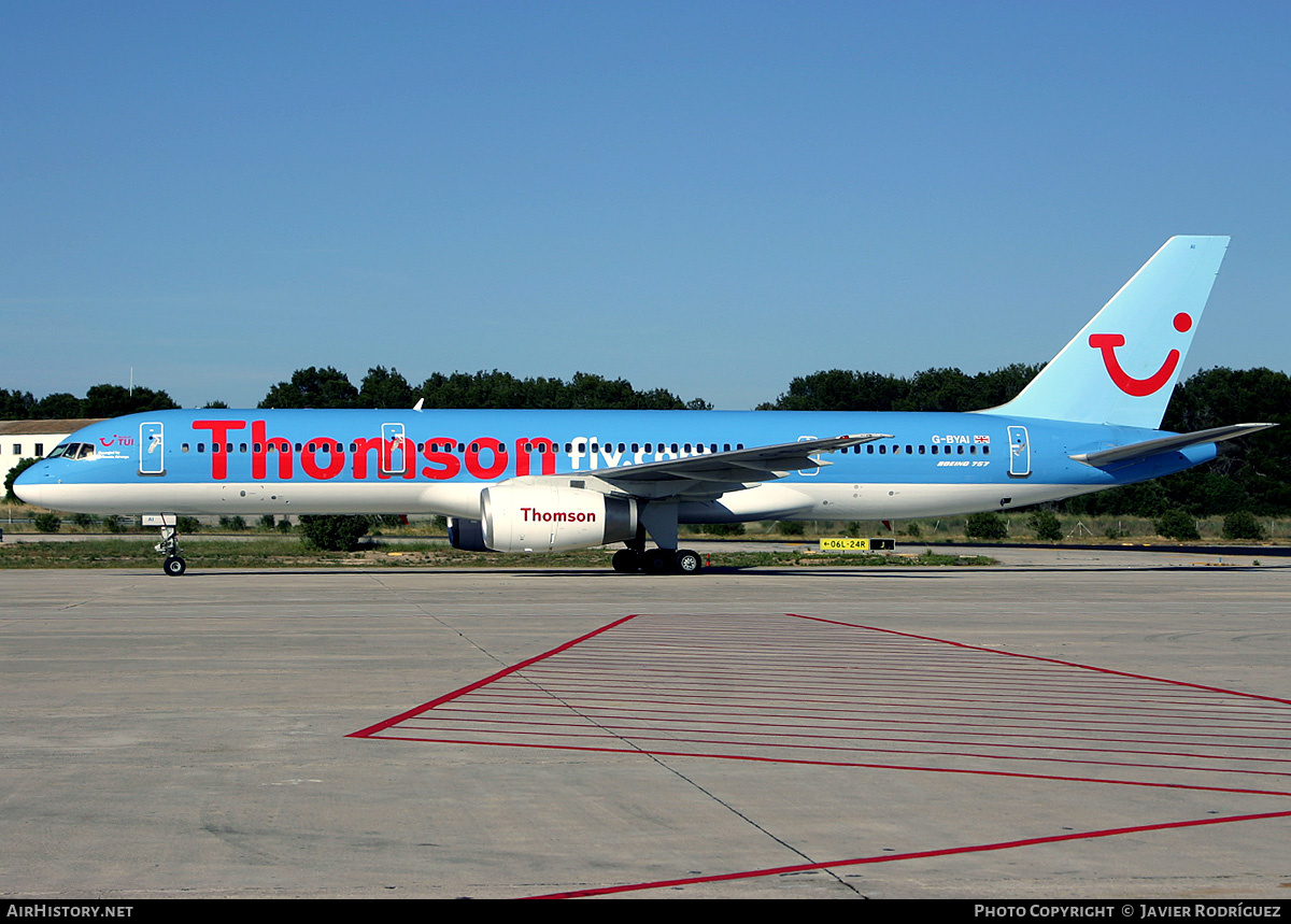 Aircraft Photo of G-BYAI | Boeing 757-204 | Thomsonfly | AirHistory.net #503205