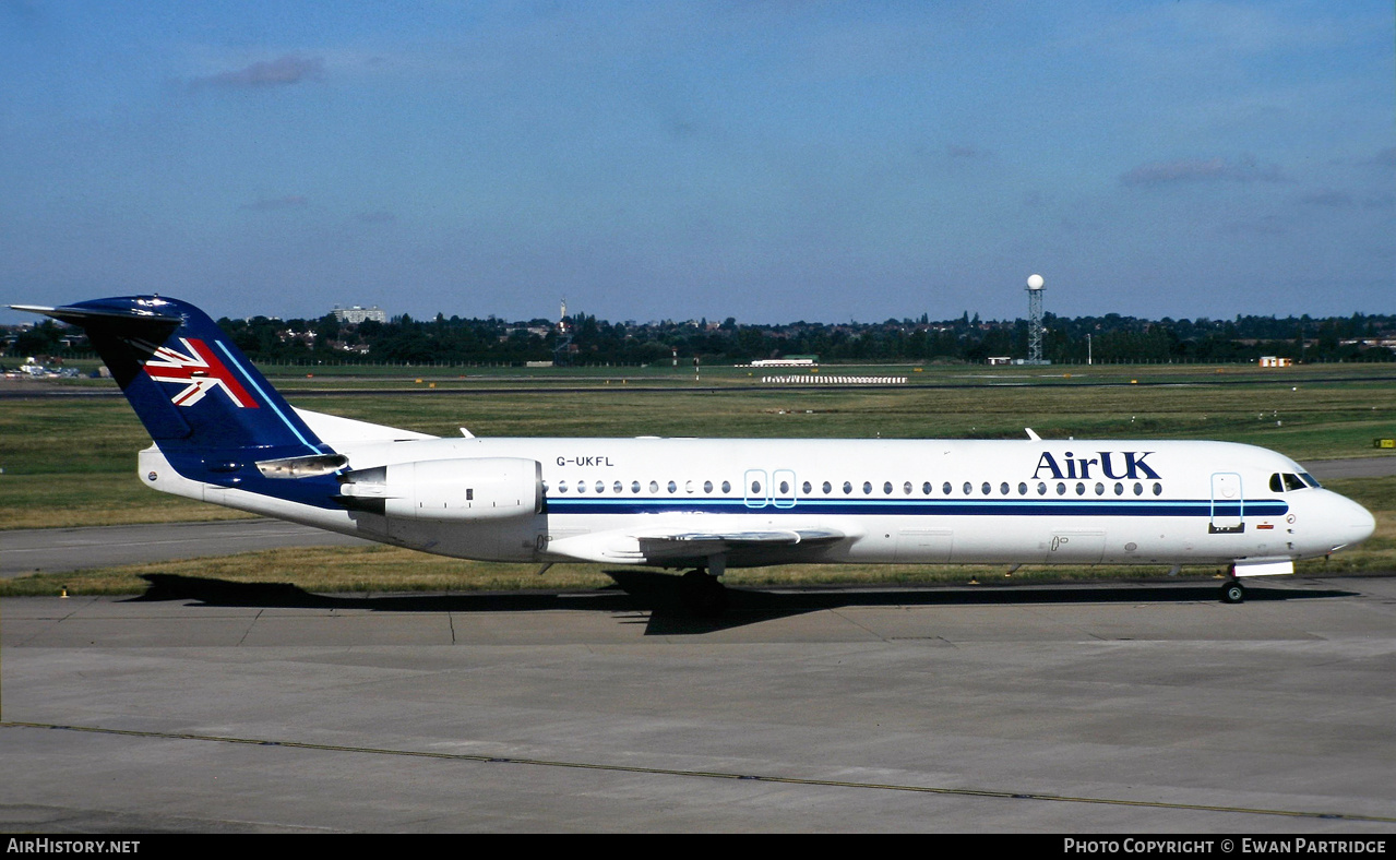 Aircraft Photo of G-UKFL | Fokker 100 (F28-0100) | Air UK | AirHistory.net #503227