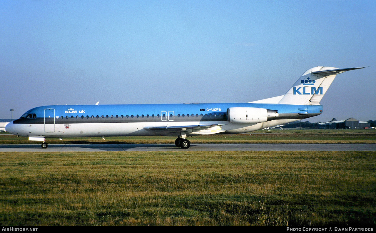 Aircraft Photo of G-UKFA | Fokker 100 (F28-0100) | KLM UK | AirHistory.net #503266