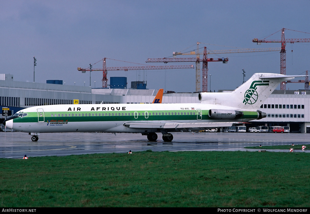 Aircraft Photo of YU-AKL | Boeing 727-2H9/Adv | Air Afrique | AirHistory.net #503284