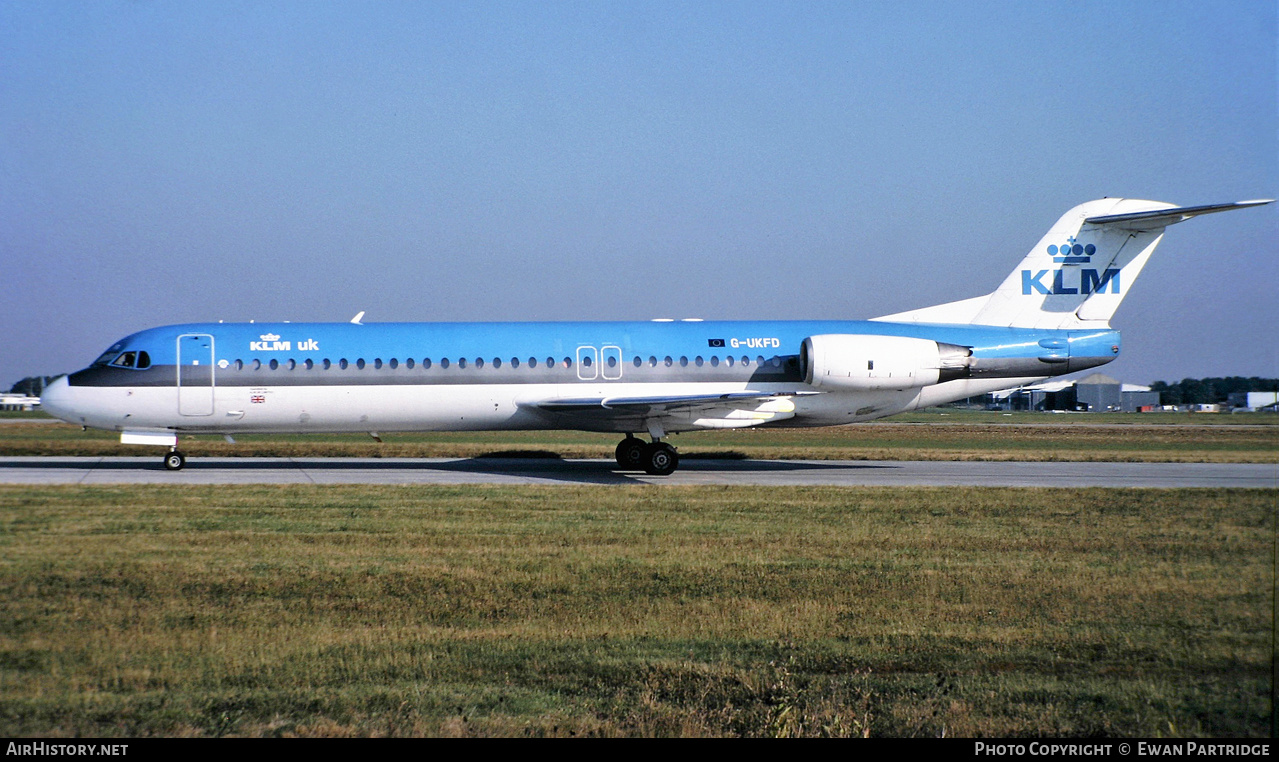 Aircraft Photo of G-UKFD | Fokker 100 (F28-0100) | KLM UK | AirHistory.net #503310