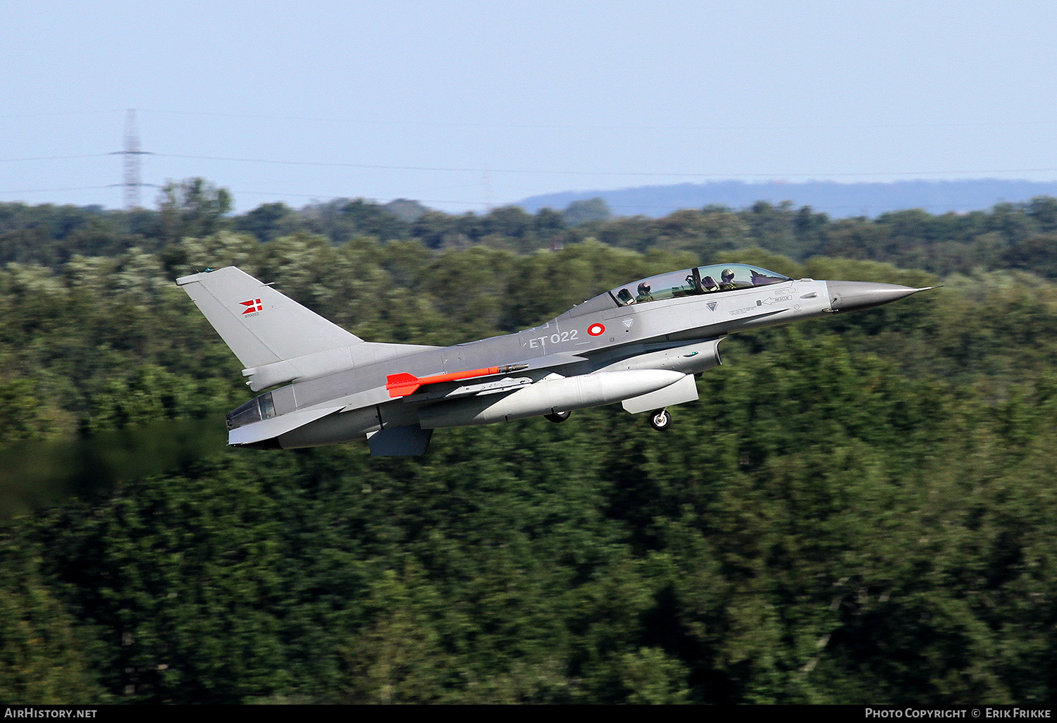 Aircraft Photo of ET-022 | General Dynamics F-16BM Fighting Falcon | Denmark - Air Force | AirHistory.net #503319