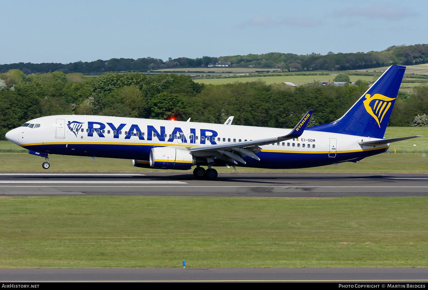 Aircraft Photo of EI-GDM | Boeing 737-800 | Ryanair | AirHistory.net #503323
