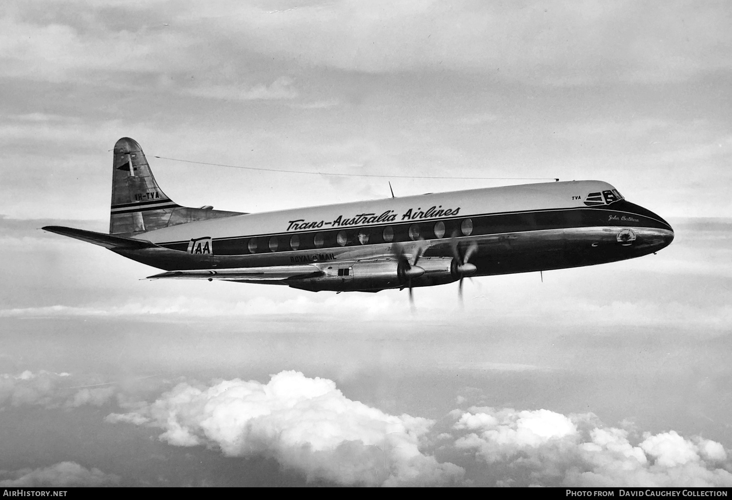 Aircraft Photo of VH-TVA | Vickers 720 Viscount | Trans-Australia Airlines - TAA | AirHistory.net #503396