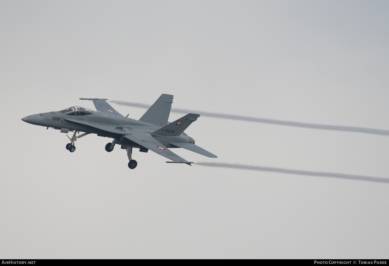 Aircraft Photo of J-5008 | McDonnell Douglas F/A-18C Hornet | Switzerland - Air Force | AirHistory.net #503415
