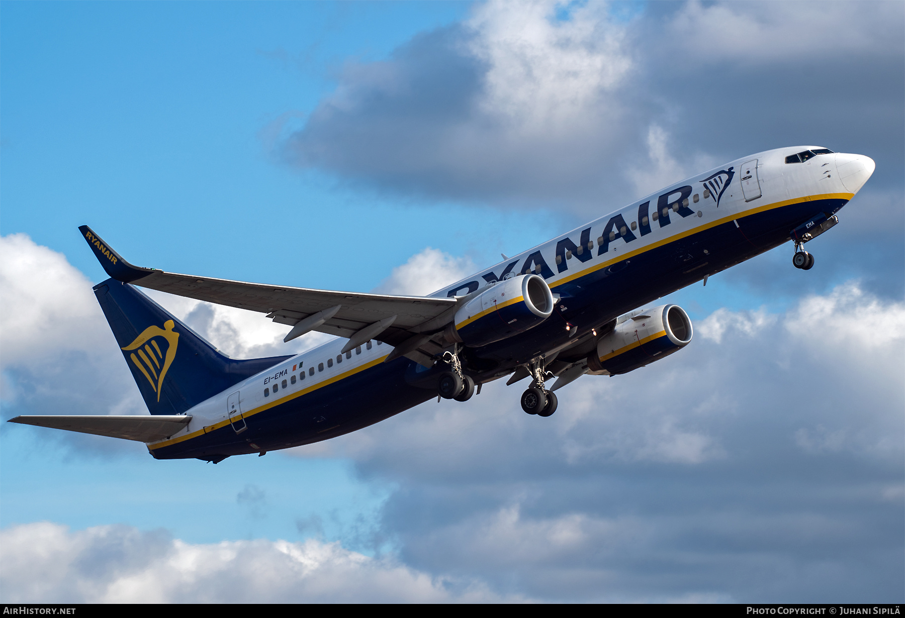 Aircraft Photo of EI-EMA | Boeing 737-8AS | Ryanair | AirHistory.net #503466
