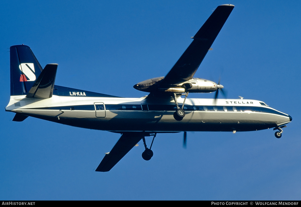 Aircraft Photo of LN-KAA | Fairchild Hiller FH-227B | Stellar Air Transport | AirHistory.net #503554