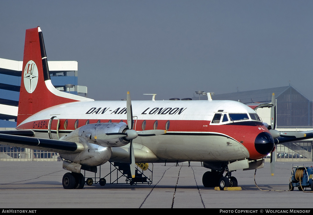 Aircraft Photo of G-ASPL | Hawker Siddeley HS-748 Srs2A/108 | Dan-Air London | AirHistory.net #503555