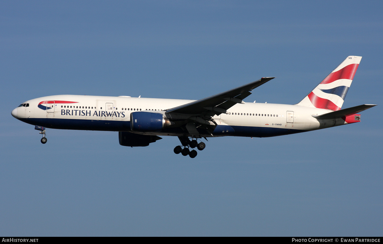 Aircraft Photo of G-YMMB | Boeing 777-236/ER | British Airways | AirHistory.net #503556