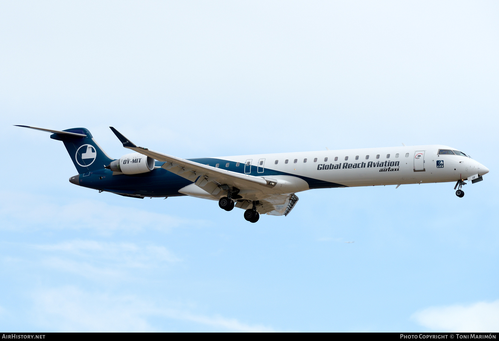 Aircraft Photo of OY-MIT | Bombardier CRJ-900LR (CL-600-2D24) | Global Reach Aviation - GRA | AirHistory.net #503588