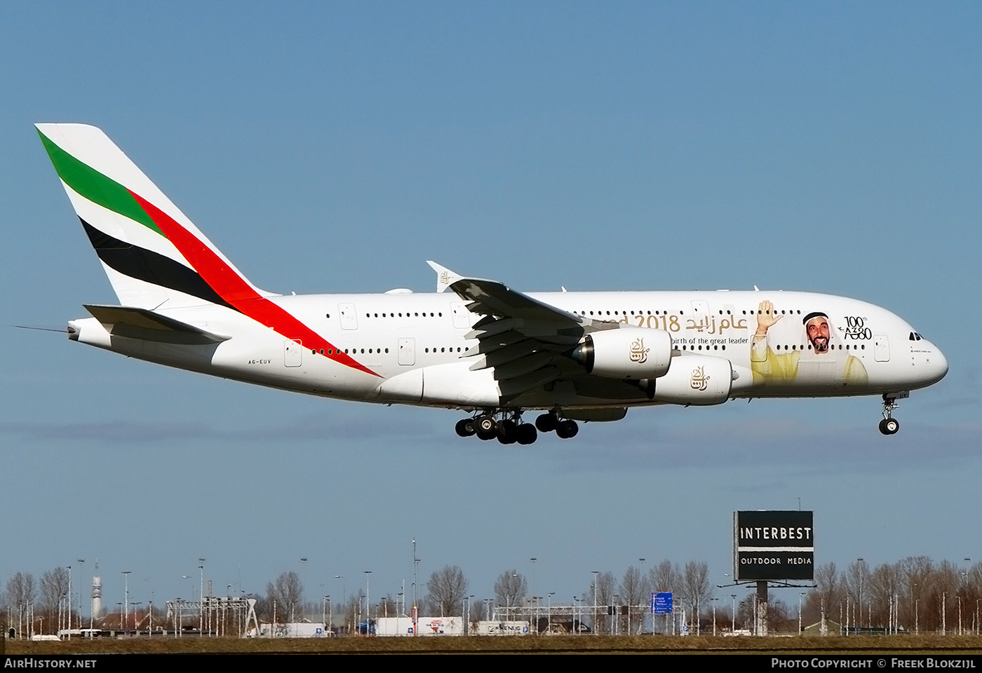 Aircraft Photo of A6-EUV | Airbus A380-842 | Emirates | AirHistory.net #503632