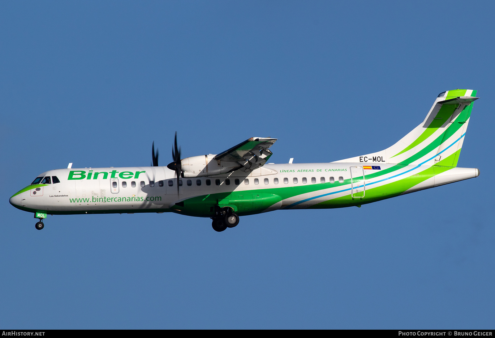 Aircraft Photo of EC-MOL | ATR ATR-72-600 (ATR-72-212A) | Binter Canarias | AirHistory.net #503636