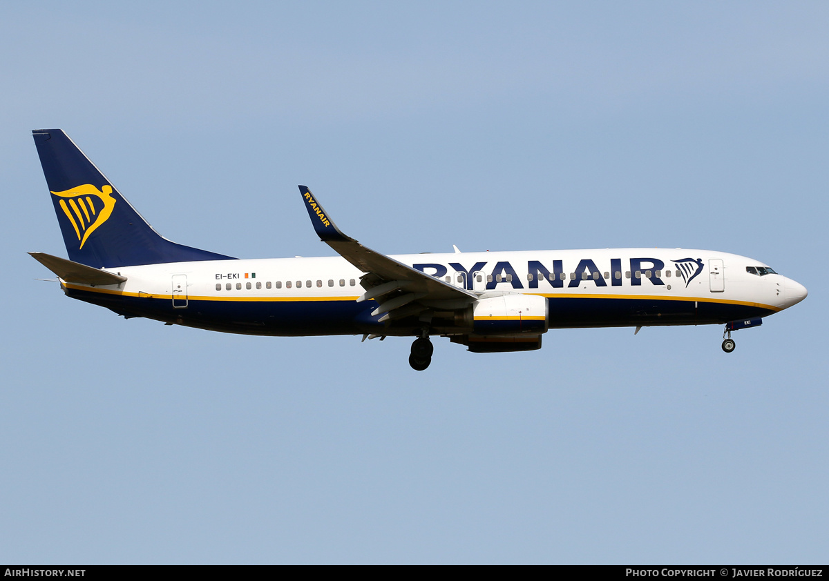 Aircraft Photo of EI-EKI | Boeing 737-8AS | Ryanair | AirHistory.net #503684
