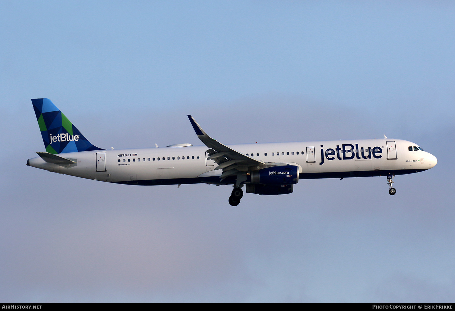 Aircraft Photo of N976JT | Airbus A321-231 | JetBlue Airways | AirHistory.net #503693