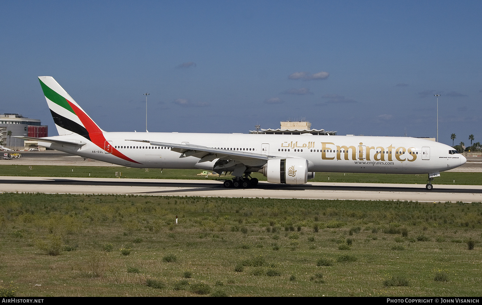 Aircraft Photo of A6-EGL | Boeing 777-36N/ER | Emirates | AirHistory.net #503706