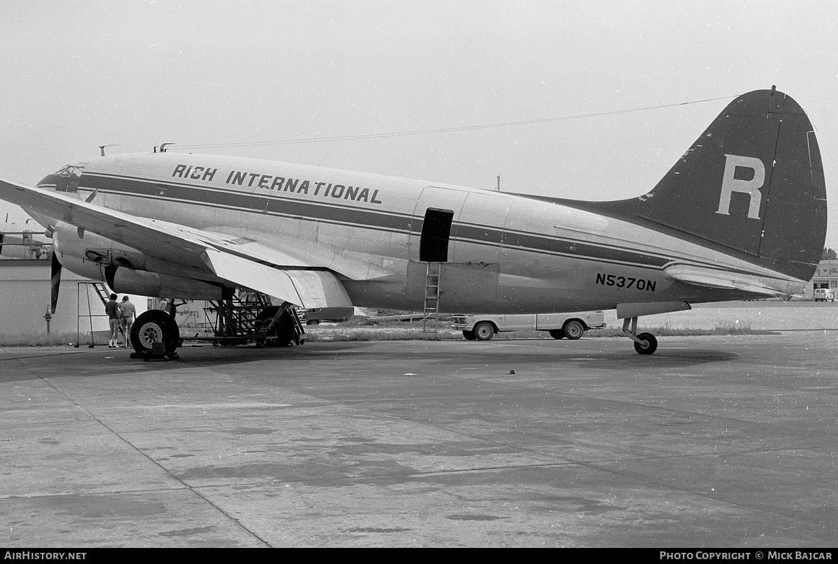 Aircraft Photo of N5370N | Curtiss C-46F Commando | Rich International Airways | AirHistory.net #503712