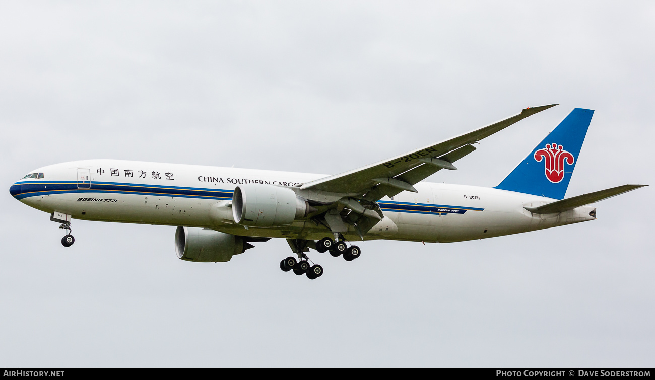 Aircraft Photo of B-20EN | Boeing 777-F | China Southern Airlines Cargo | AirHistory.net #503749