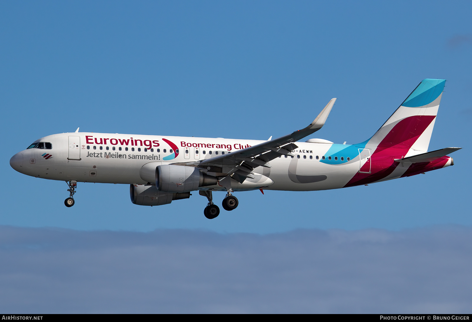 Aircraft Photo of D-AEWM | Airbus A320-214 | Eurowings | AirHistory.net #503756