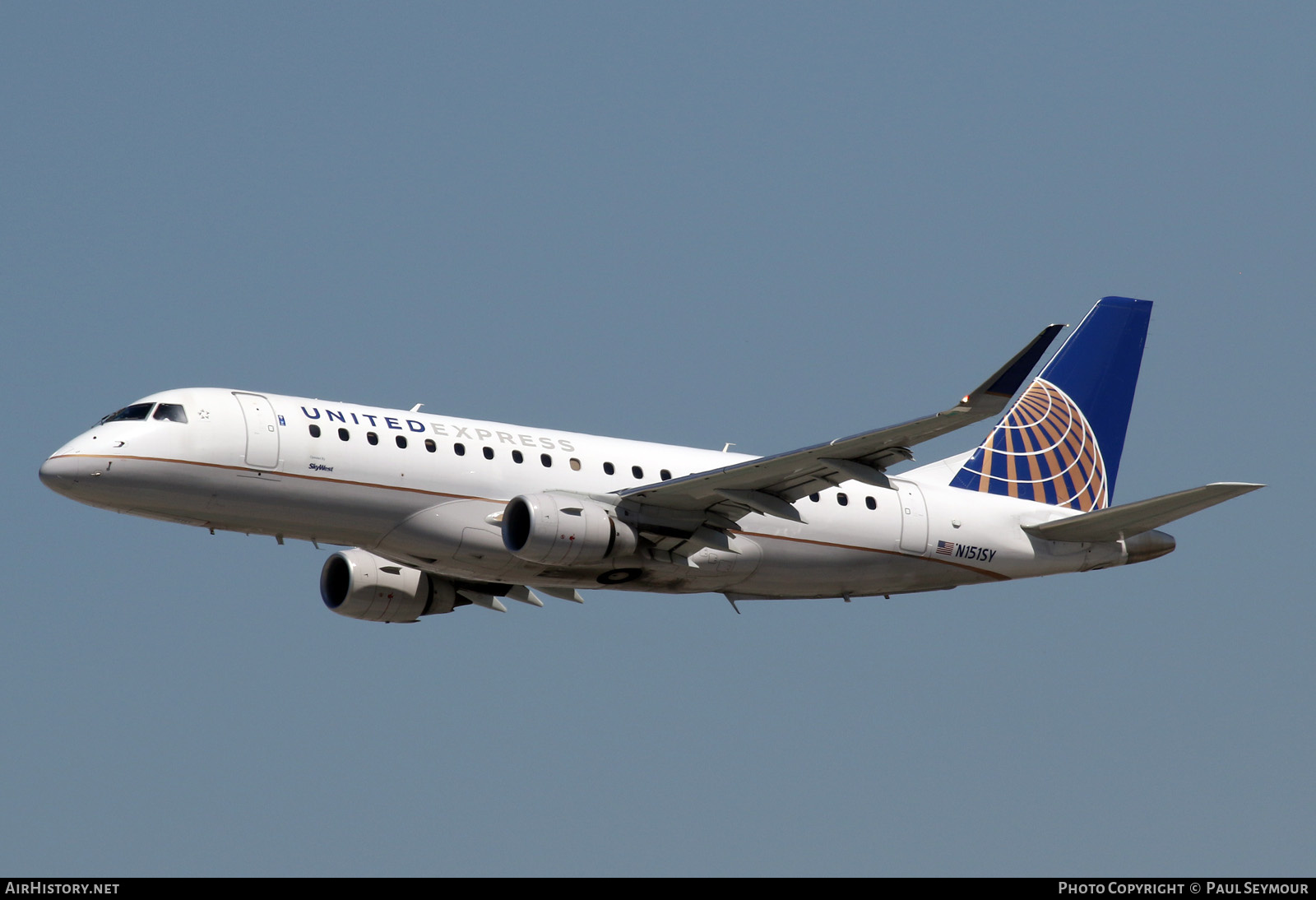 Aircraft Photo of N151SY | Embraer 175LR (ERJ-170-200LR) | United Express | AirHistory.net #503780