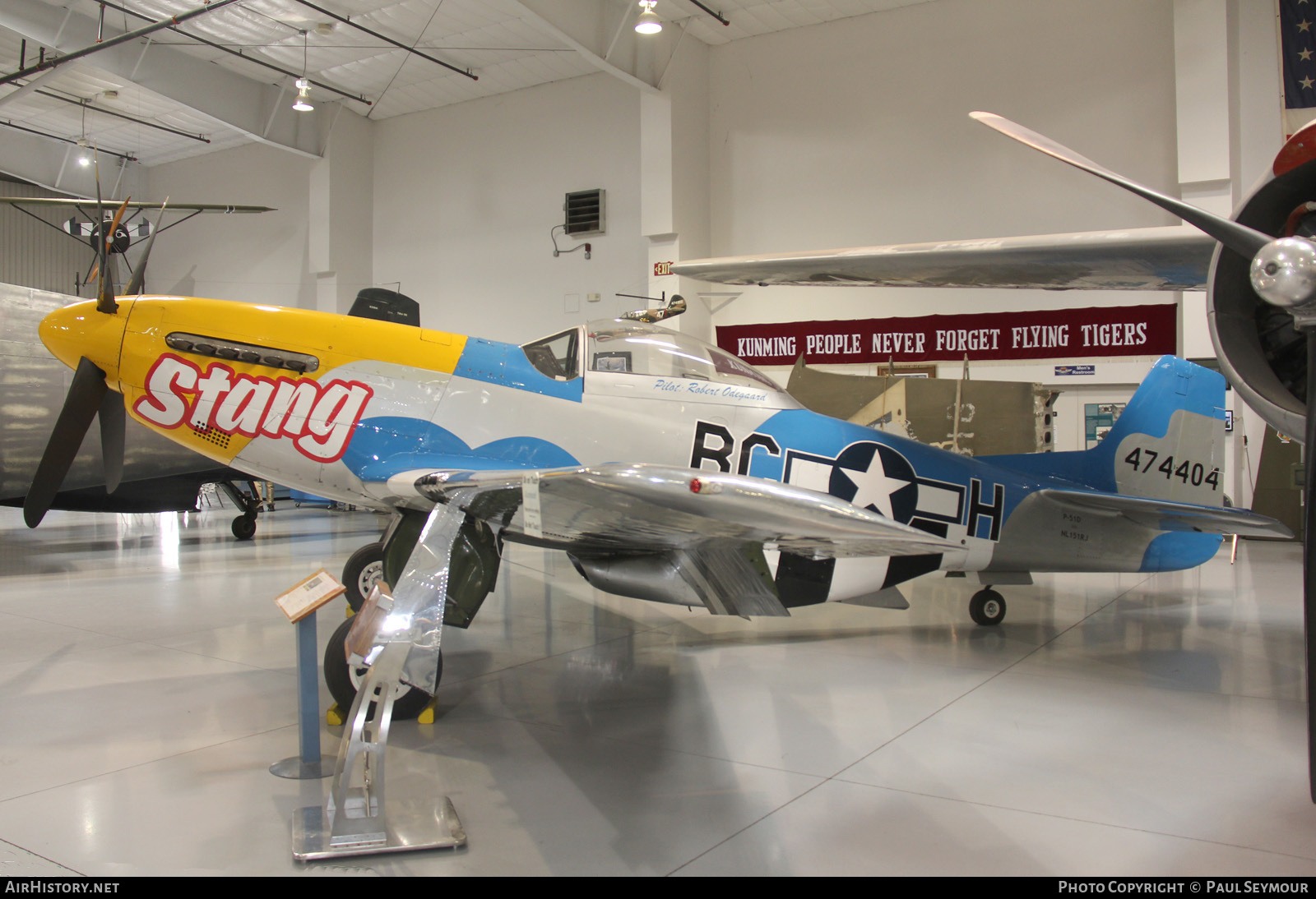 Aircraft Photo of N151RJ / NL151RJ / 474404 | North American P-51D Mustang | USA - Air Force | AirHistory.net #503787