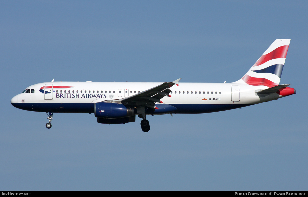 Aircraft Photo of G-GATJ | Airbus A320-233 | British Airways | AirHistory.net #503794