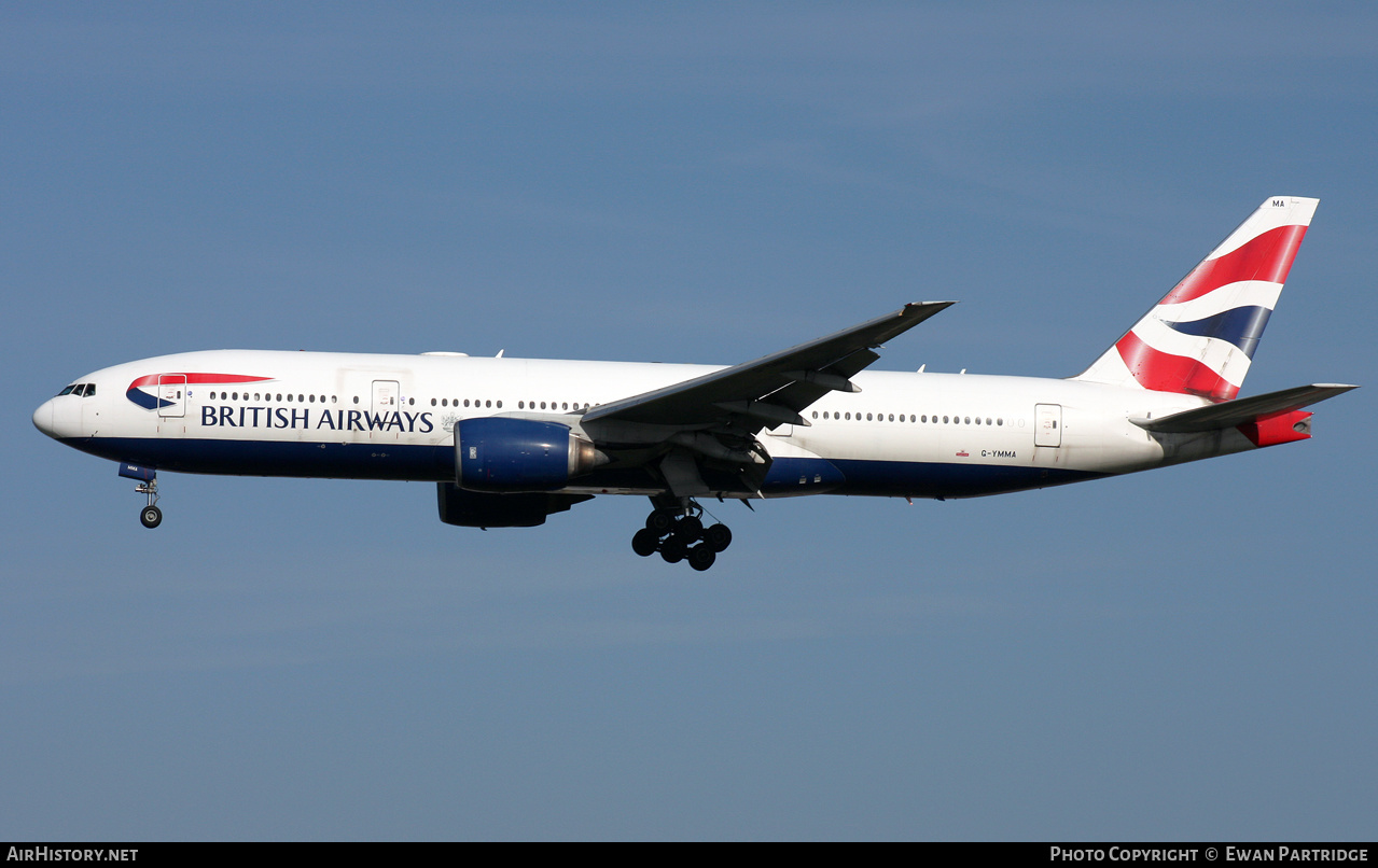 Aircraft Photo of G-YMMA | Boeing 777-236/ER | British Airways | AirHistory.net #503806
