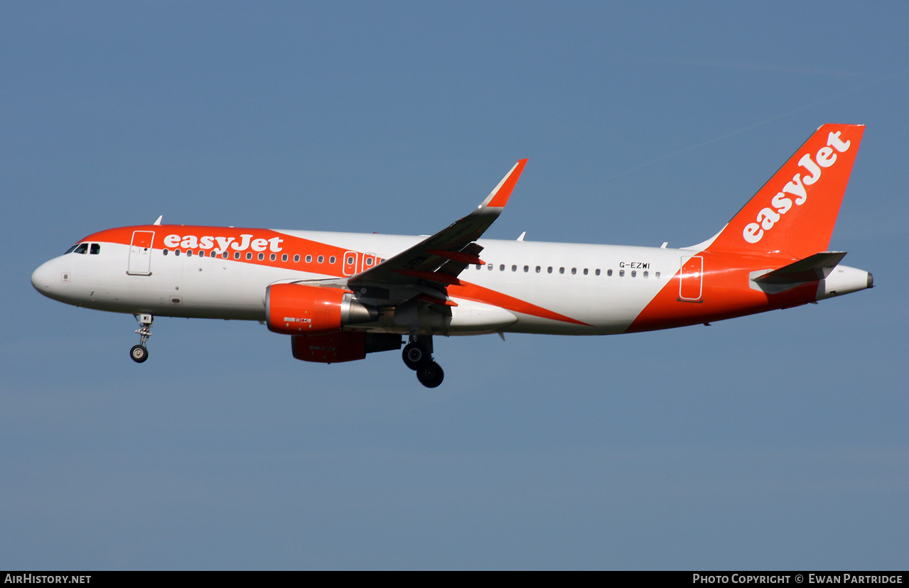 Aircraft Photo of G-EZWI | Airbus A320-214 | EasyJet | AirHistory.net #503826
