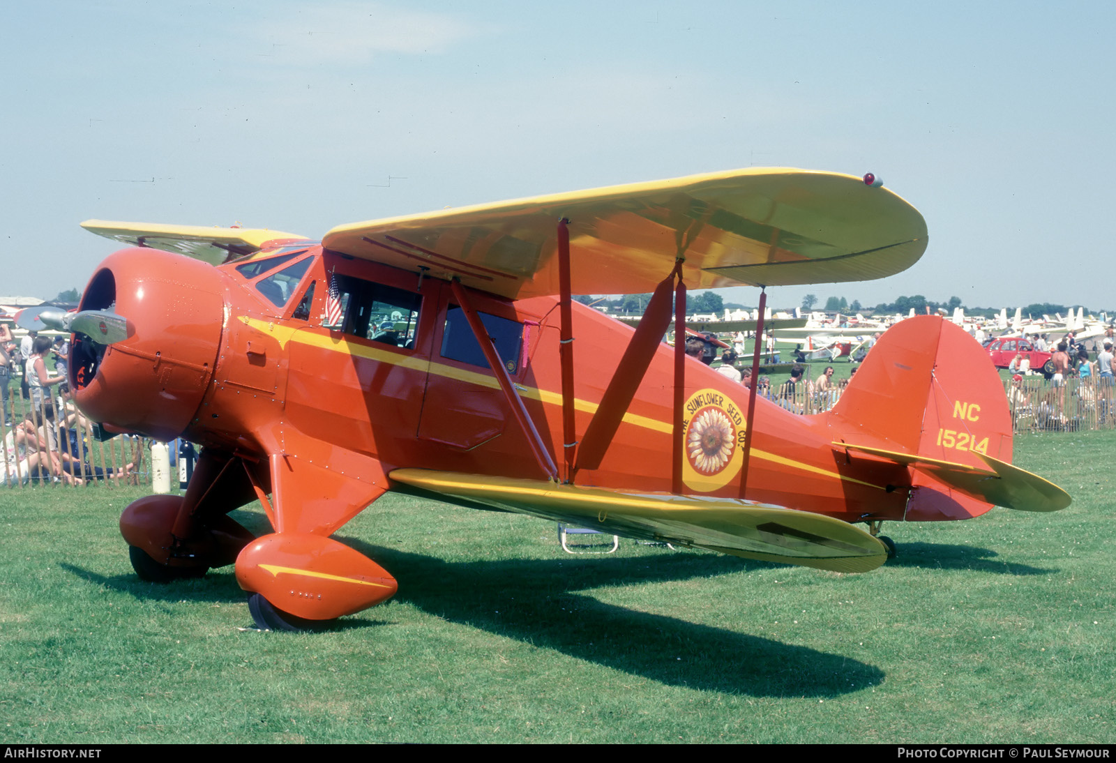 Aircraft Photo of N15214 / NC15214 | Waco UKC-S | The Sunflower Seed Co. | AirHistory.net #503881