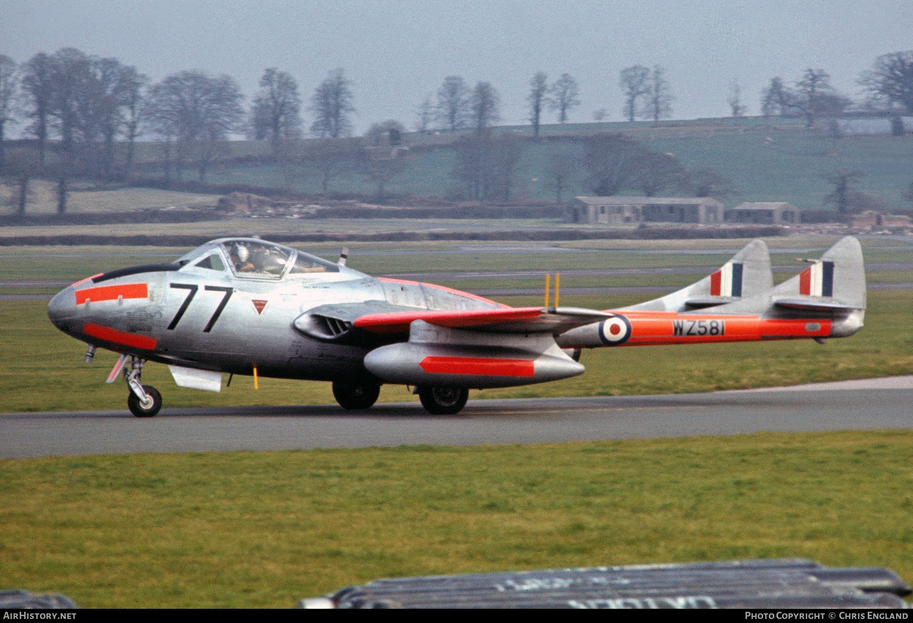 Aircraft Photo of WZ581 | De Havilland D.H. 115 Vampire T11 | UK - Air Force | AirHistory.net #503920