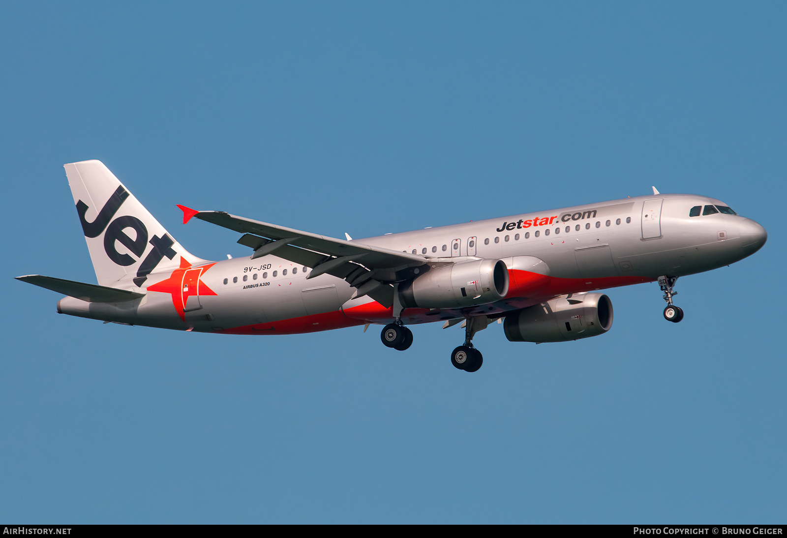 Aircraft Photo of 9V-JSD | Airbus A320-232 | Jetstar Airways | AirHistory.net #503951