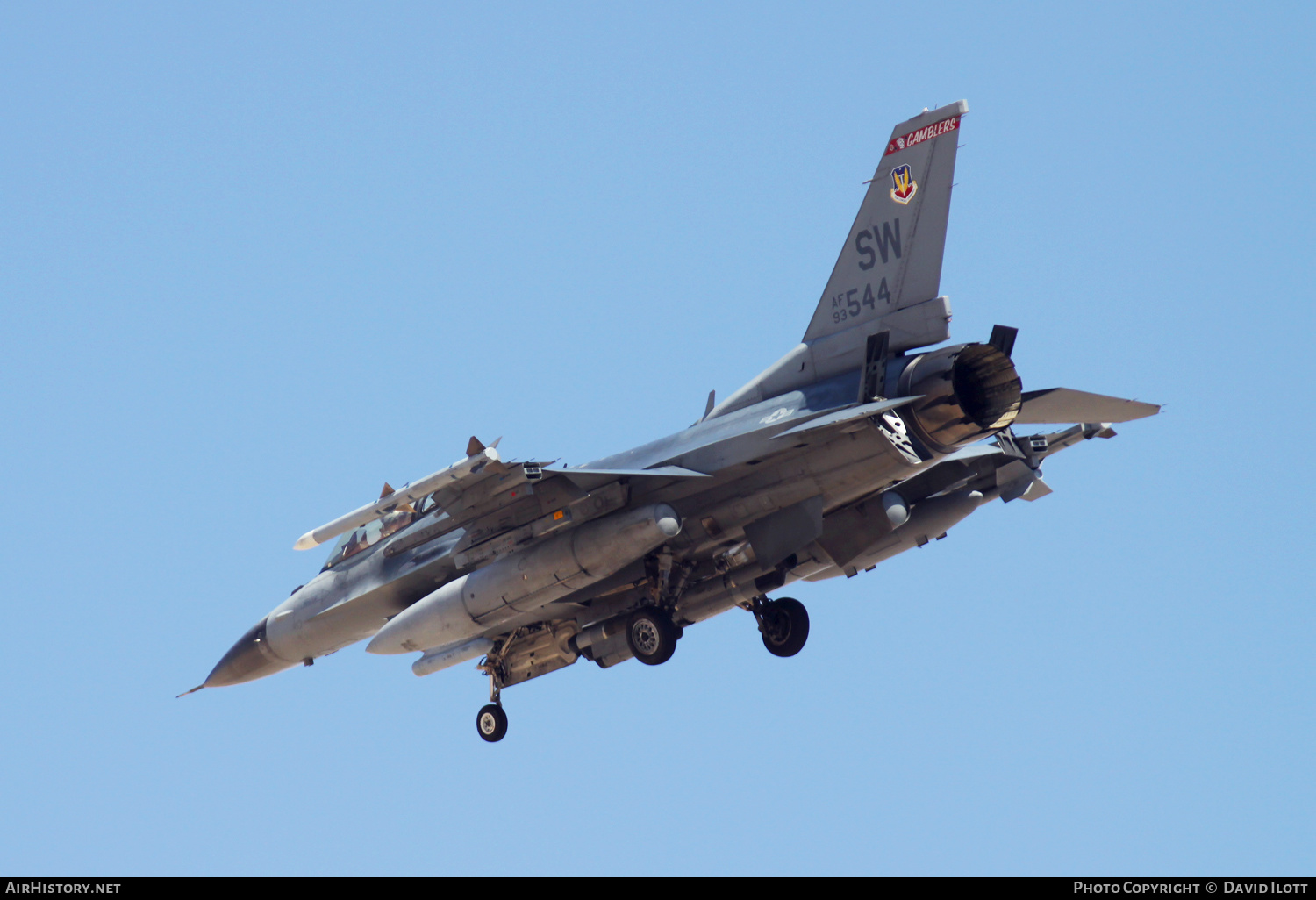 Aircraft Photo of 93-0544 / AF93-544 | General Dynamics F-16CJ Fighting Falcon | USA - Air Force | AirHistory.net #503954