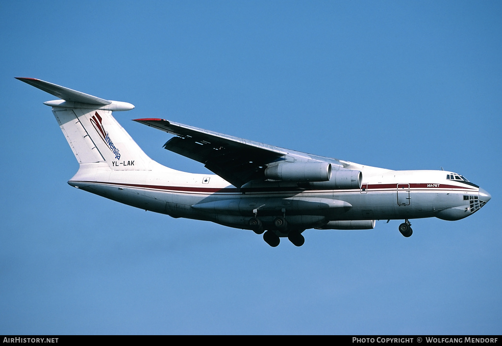 Aircraft Photo of YL-LAK | Ilyushin Il-76T | Inversija | AirHistory.net #503957
