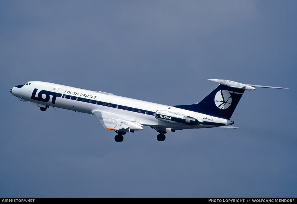 Aircraft Photo of SP-LHA | Tupolev Tu-134A | LOT Polish Airlines - Polskie Linie Lotnicze | AirHistory.net #503980