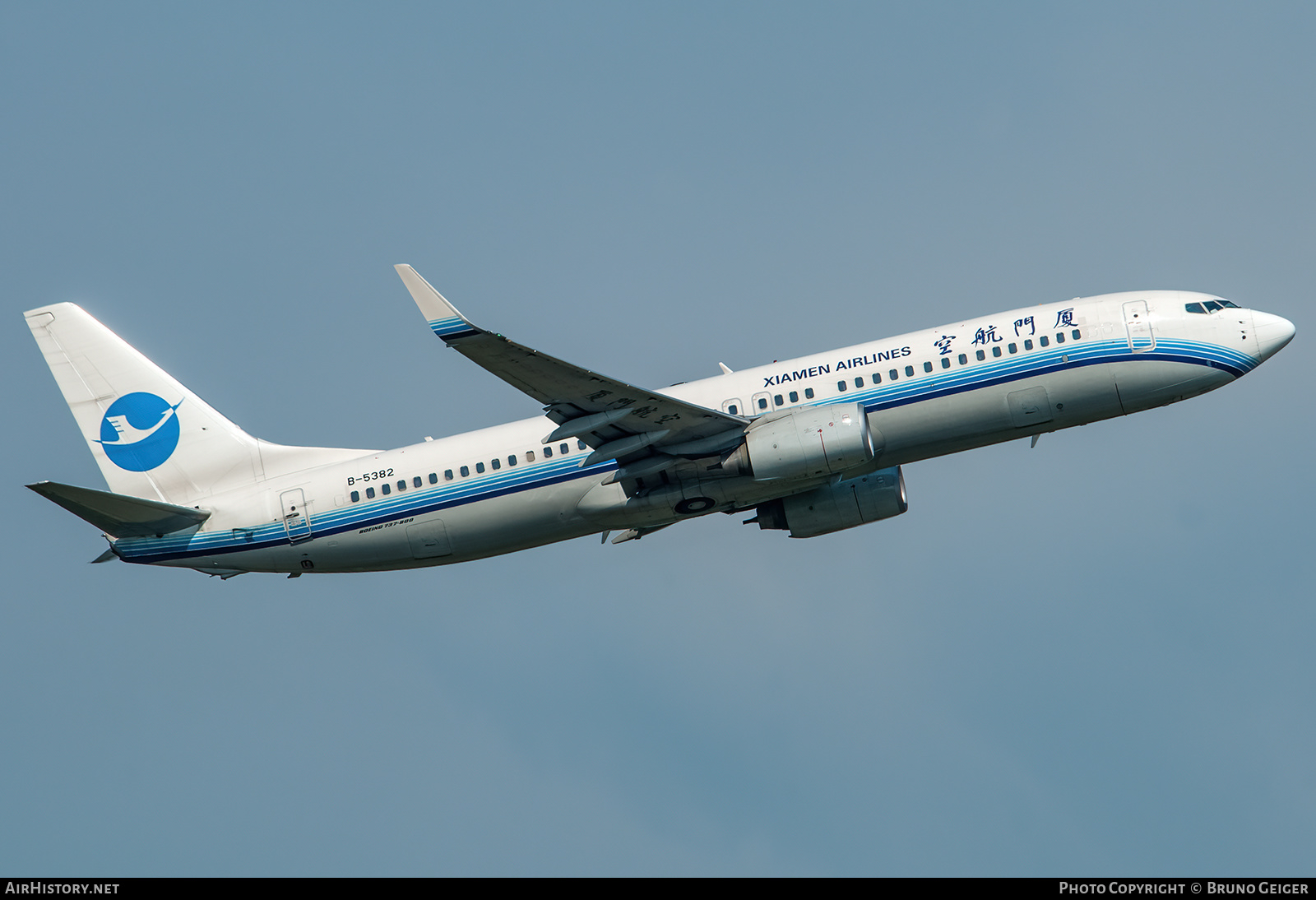Aircraft Photo of B-5382 | Boeing 737-86N | Xiamen Airlines | AirHistory.net #503981