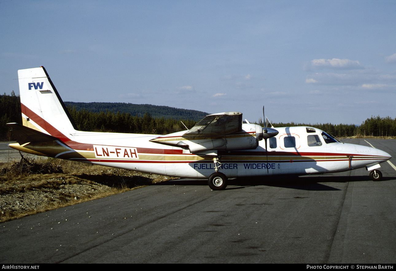 Aircraft Photo of LN-FAH | Rockwell 690B Turbo Commander | FW - Fjellanger Widerøe | AirHistory.net #503989