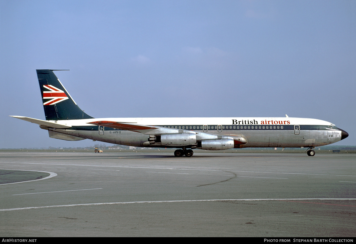 Aircraft Photo of G-APFO | Boeing 707-436 | British Airtours | AirHistory.net #504002