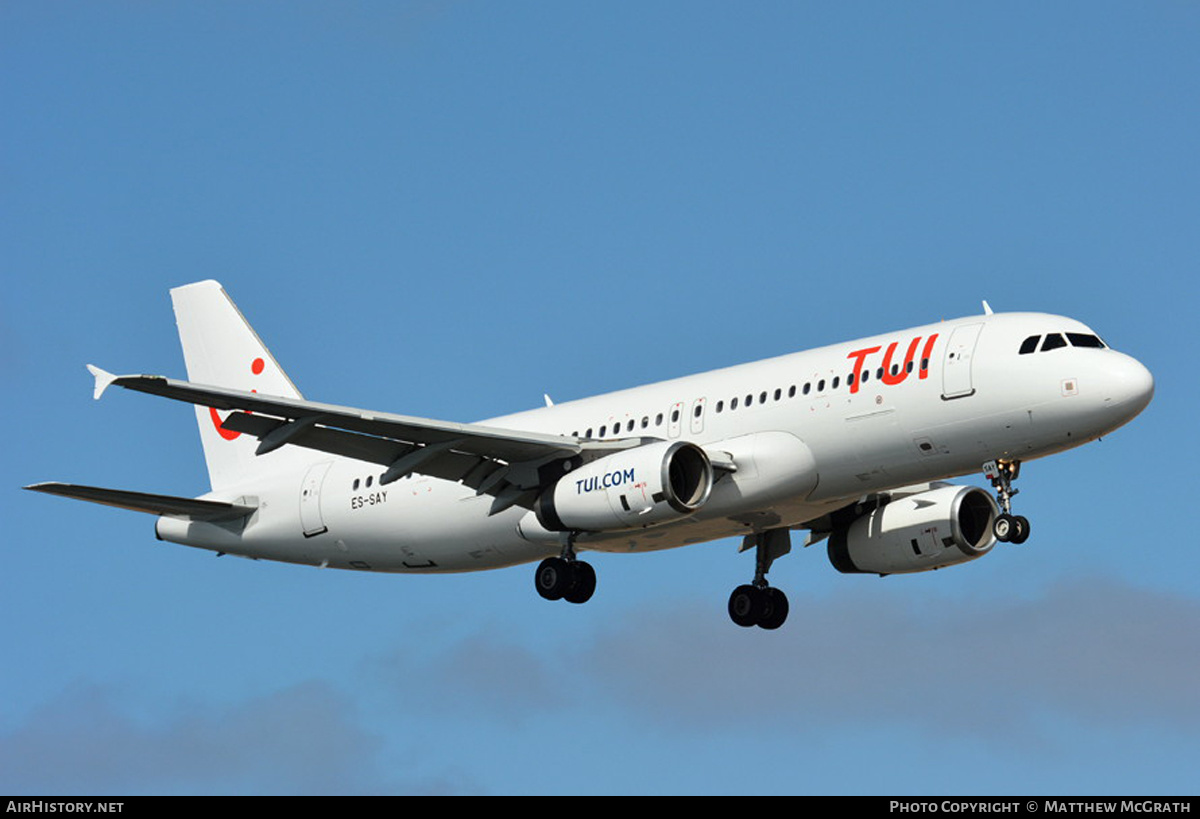 Aircraft Photo of ES-SAY | Airbus A320-232 | TUI | AirHistory.net #504043