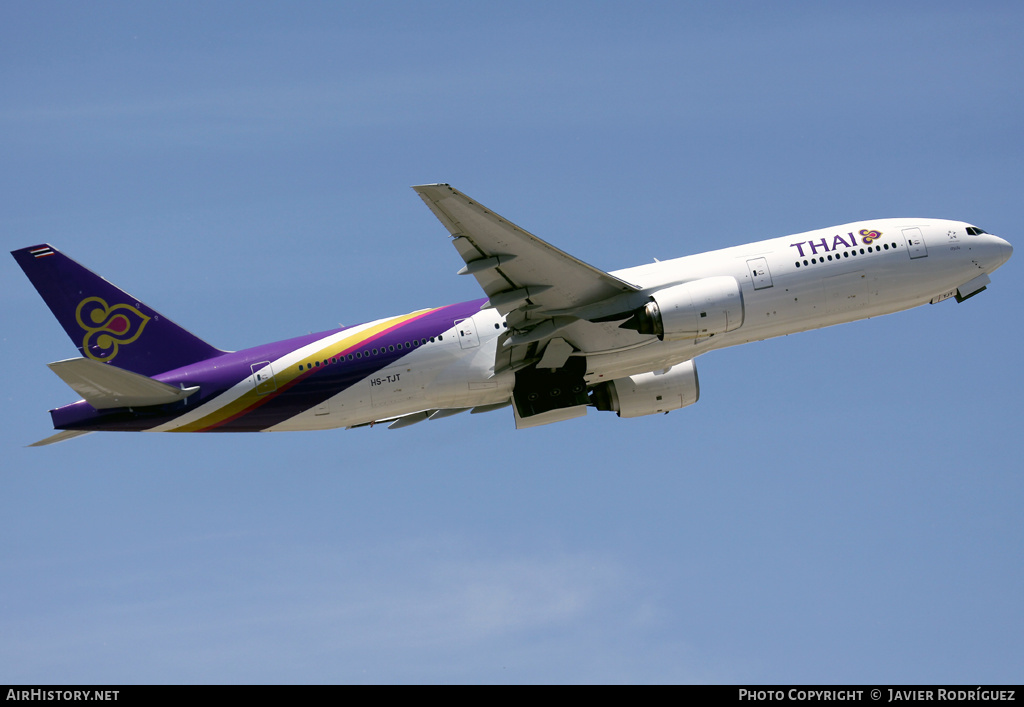 Aircraft Photo of HS-TJT | Boeing 777-2D7/ER | Thai Airways International | AirHistory.net #504073
