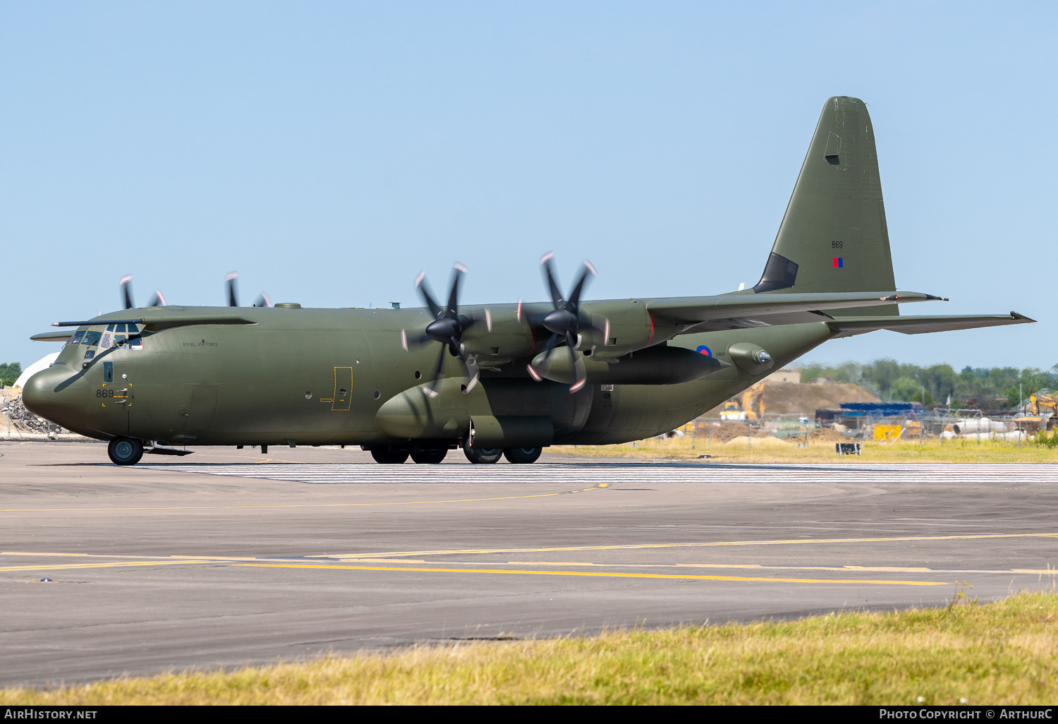 Aircraft Photo of ZH869 | Lockheed Martin C-130J-30 Hercules C4 | UK - Air Force | AirHistory.net #504081
