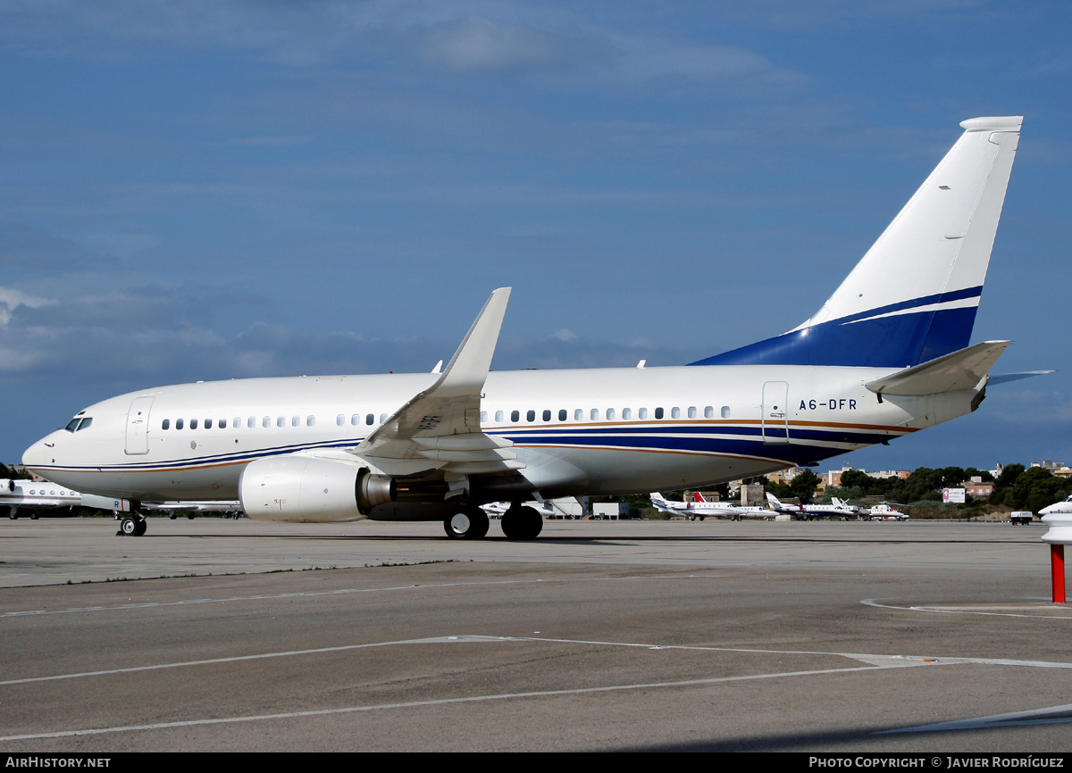 Aircraft Photo of A6-DFR | Boeing 737-7BC BBJ | AirHistory.net #504100