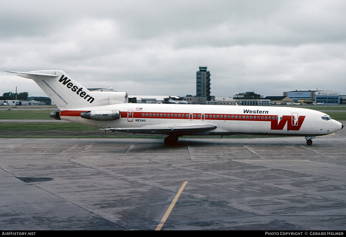 Aircraft Photo of N831WA | Boeing 727-247/Adv | Western Airlines | AirHistory.net #504107
