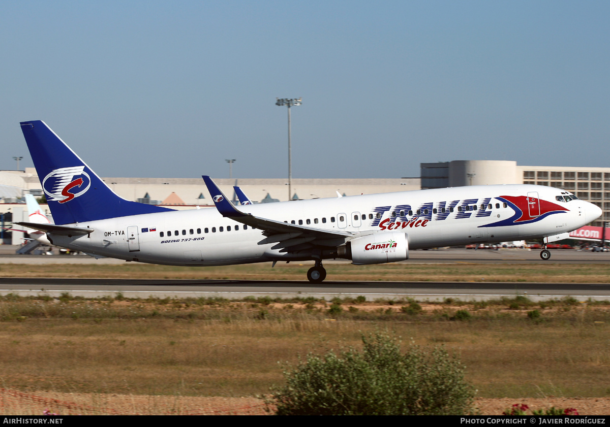 Aircraft Photo of OM-TVA | Boeing 737-86N | Travel Service | AirHistory.net #504145