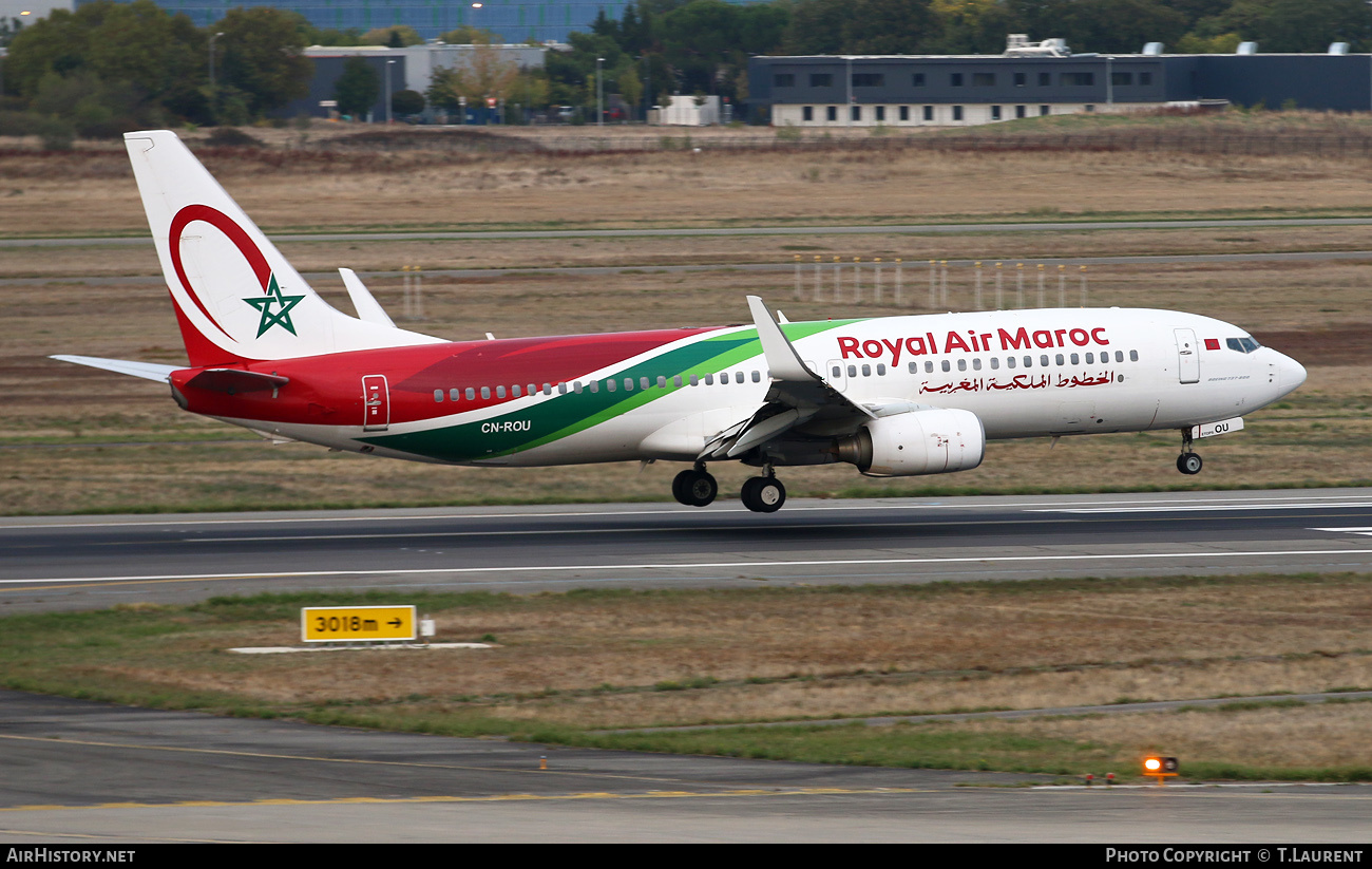 Aircraft Photo of CN-ROU | Boeing 737-8B6 | Royal Air Maroc - RAM | AirHistory.net #504146