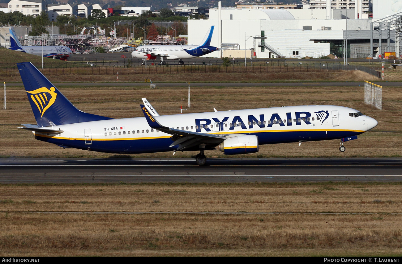 Aircraft Photo of 9H-QEA | Boeing 737-800 | Ryanair | AirHistory.net #504148