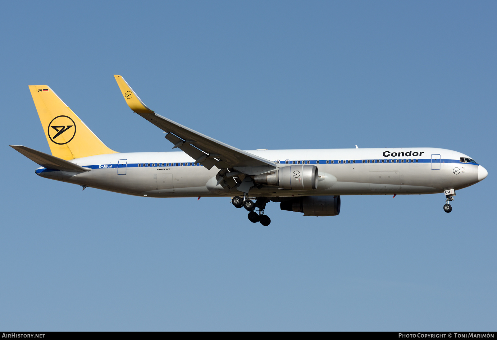 Aircraft Photo of D-ABUM | Boeing 767-31B/ER | Condor Flugdienst | AirHistory.net #504216