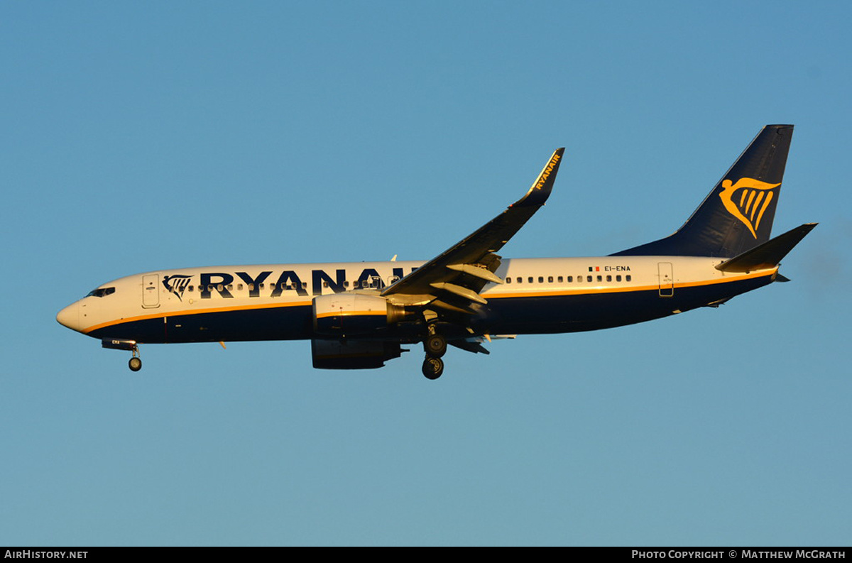 Aircraft Photo of EI-ENA | Boeing 737-8AS | Ryanair | AirHistory.net #504219