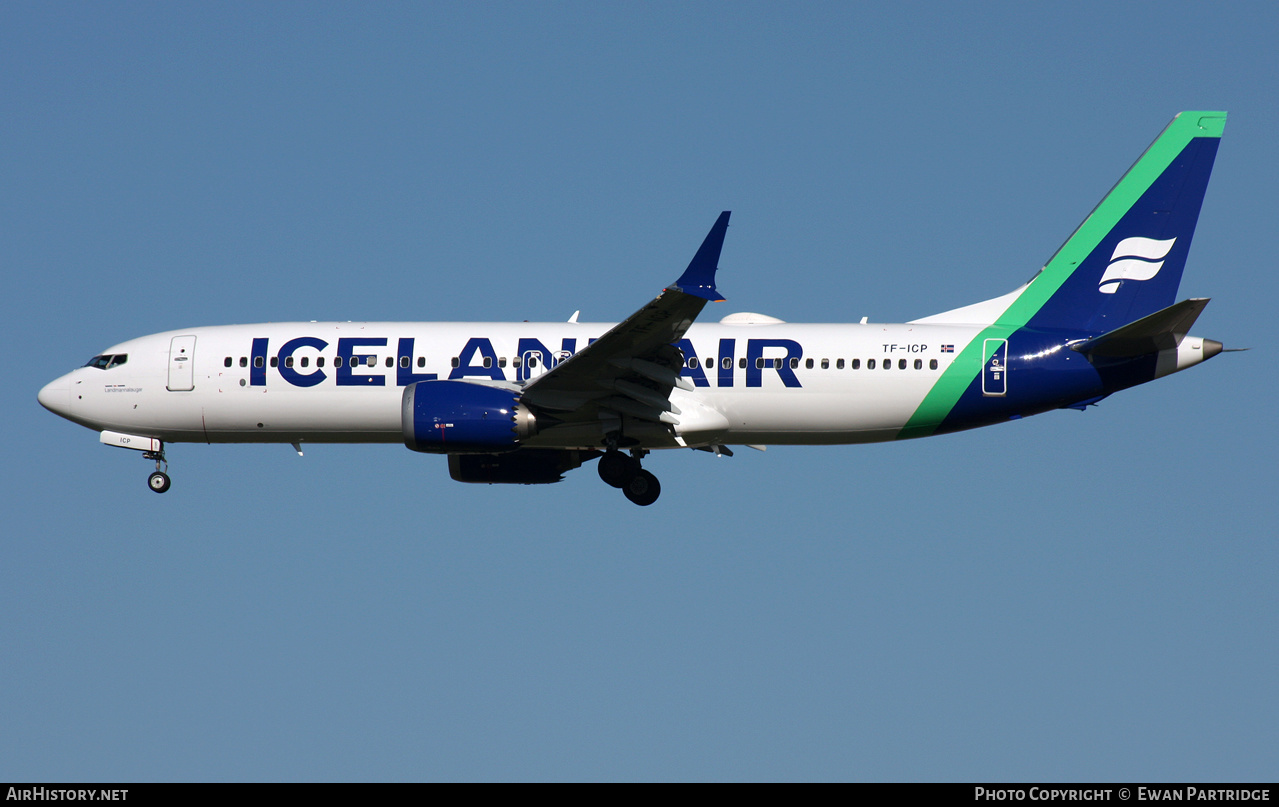 Aircraft Photo of TF-ICP | Boeing 737-8 Max 8 | Icelandair | AirHistory.net #504247